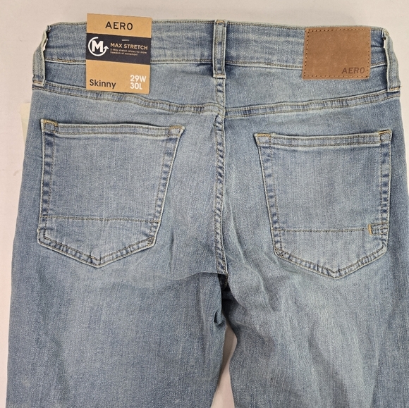 Aeropostale  Women's Skinny Ankle Light Blue Stretch Denim - Picture 6 of 10